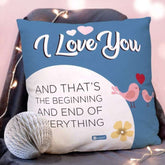 I Love You Cuddle Cushion with Cover Valentine Gift
